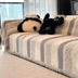 Fashion Striped Chenille Scratch-Resistant Sofa Protection Sofa Cover