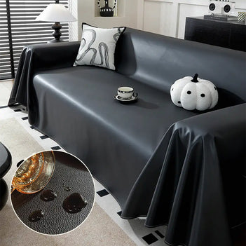 Faux Leather Waterproof Pet Hair-Resistant Sofa Protector Sofa Cover