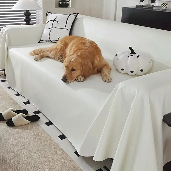 Faux Leather Waterproof Pet Hair-Resistant Sofa Protector Sofa Cover