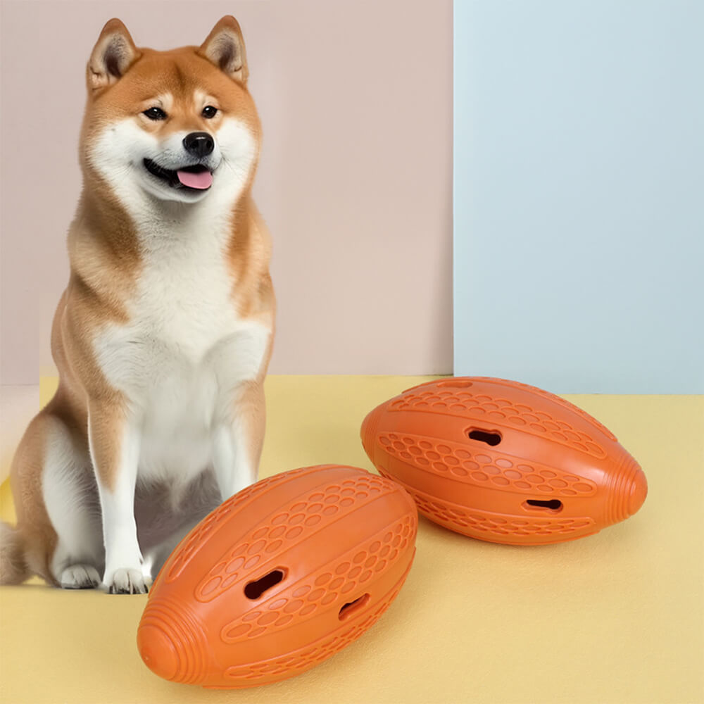 Jouet à mâcher pour chien en forme de football, friandises cachées, jouet interactif