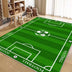 Football Field Pattern Scratch-Resistant Non-Slip Rug