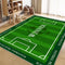 Football Field Pattern Scratch-Resistant Non-Slip Rug
