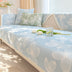 Fresh Floral Ice Silk Cooling Non-Slip Sofa Cover
