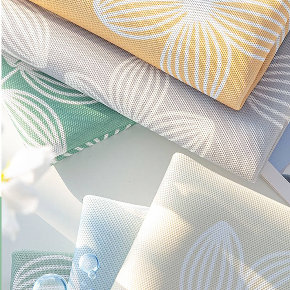 Fresh Floral Ice Silk Cooling Non-Slip Sofa Cover