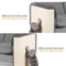 Fully Wrapped Cat Scratcher Mat Faux Sisal Sofa Armrest Protection for Cats