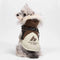 Fur-Trim Hooded Warm Dog Coat with Leash Buckle