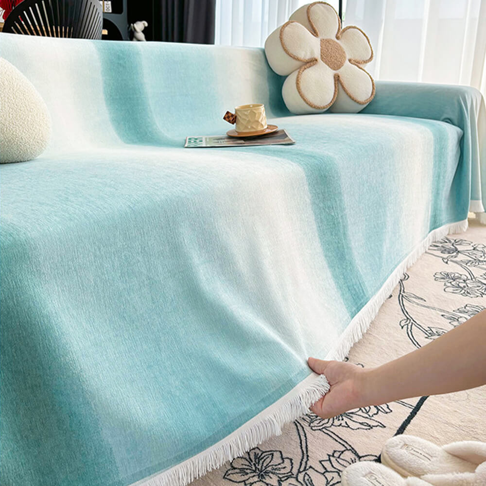 Gradient Chenille Waterproof Anti-Stain Couch Cover