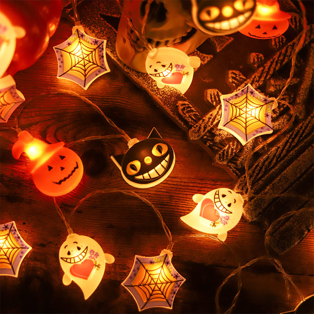 Halloween Pumpkin Ghost Decorative Light LED String Light