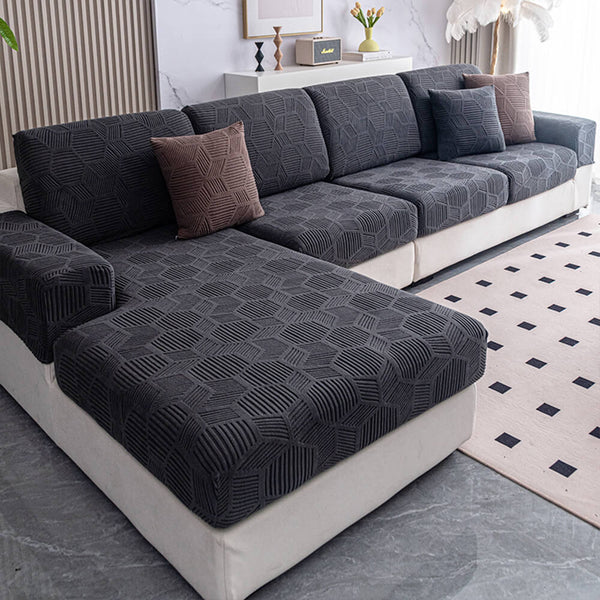 Honeycomb Pattern Water-resistant Stretch Full-Cover Magic Sofa Cover