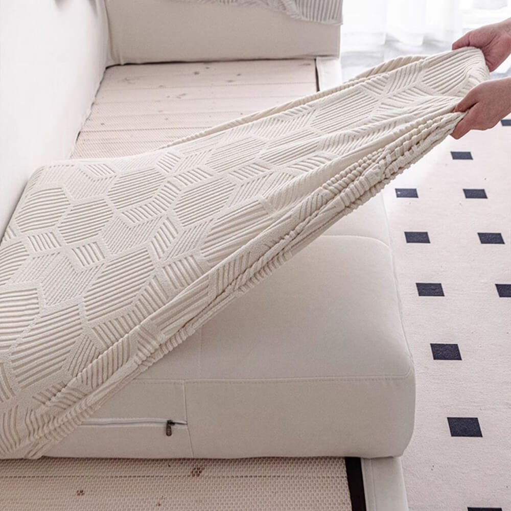 Honeycomb Pattern Waterproof Stretch Full-Cover Magic Couch Cover