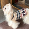 Knitted Fair Isle Diamond Dog Sweater