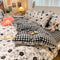 Ensemble de draps antistatiques confortables en velours de lait à imprimé floral à la mode