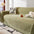 Minimalist Arch Motif Scratch-Resistant Chenille Throw Sofa Cover