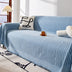 Minimalist Arch Motif Scratch-Resistant Chenille Throw Sofa Cover