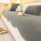 Minimalist Herringbone Chenille Non-Slip Wavy Edge Sofa Cover