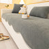 Minimalist Herringbone Chenille Non-Slip Wavy Edge Sofa Cover