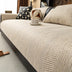Minimalist Herringbone Weave Breathable Faux Linen All-Season Sofa Cover