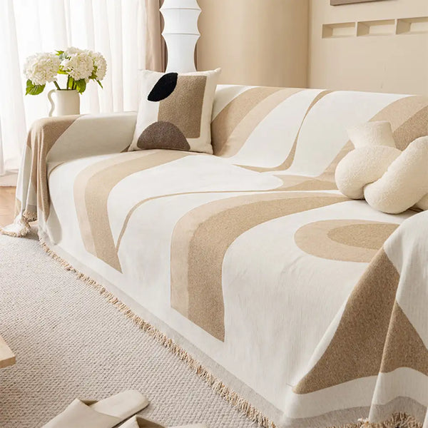 Modern Art Chenille All-Season Universal Fit Multifunctional Sofa Cover