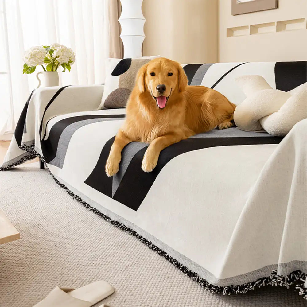 Modern Art Chenille All-Season Universal Fit Multifunctional Sofa Cover