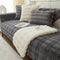 Modern Comfortable Faux Rabbit Fur Anti-Slip Sofa Cover