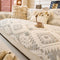 Modern Geometric Thick Plush Anti-Scratch Non-Slip Sofa Cover
