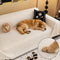 Modern Stripe Chenille Scratch-Resistant Sofa Protector Couch Cover
