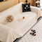 Modern Stripe Chenille Scratch-Resistant Sofa Protector Couch Cover