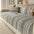 Natural Stripe Chenille Thickend Sofa Protection Washable Non-Slip Sofa Cover