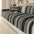 Natural Stripe Chenille Thickend Sofa Protection Washable Non-Slip Sofa Cover