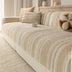 Natural Stripe Chenille Thickend Sofa Protection Washable Non-Slip Sofa Cover