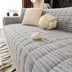 One-Piece Cozy Flannel Sofa Protection Non-Slip Sofa Cover
