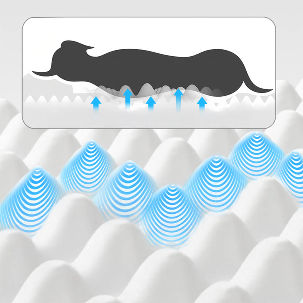 Orthopedic Scratch-Resistant Waterproof Tech Fabric Dog Bed