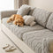 Plush Stone-Shaped Creative Texture Stretch Universal Fully Fitted Sofa Cover