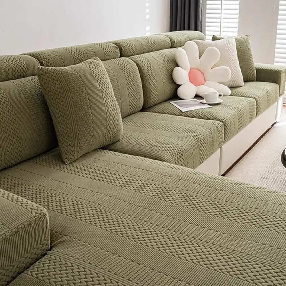 Polar Fleece Soft Antistatic Protection Sofa Stretch Full Wrap Sofa Cover