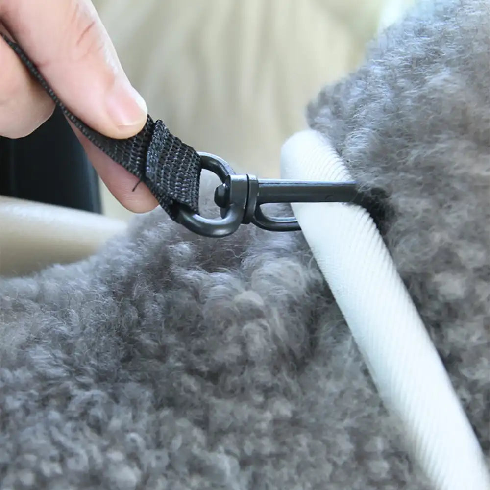 Portable Travel Faux Leather Waterproof Center Console Pet Car Seat