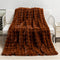 Couverture en fausse fourrure de lapin épaisse à double couche de qualité supérieure