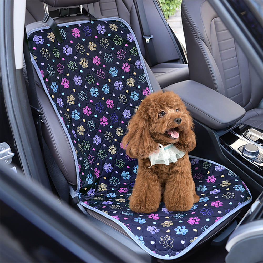 Print Waterproof Adjustable Anti-Slip Dog Car Seat Cover