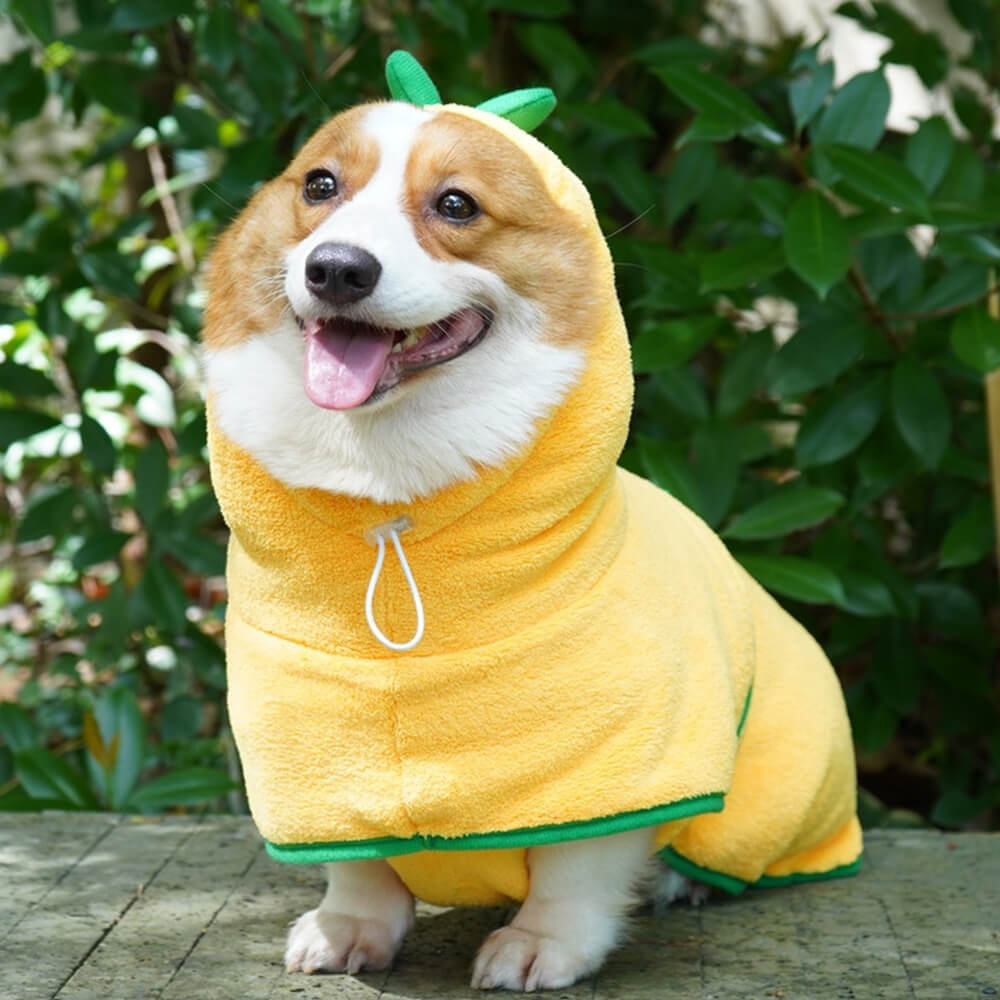 Pumpkin Soft Absorbent Dog Bathrobe Towel