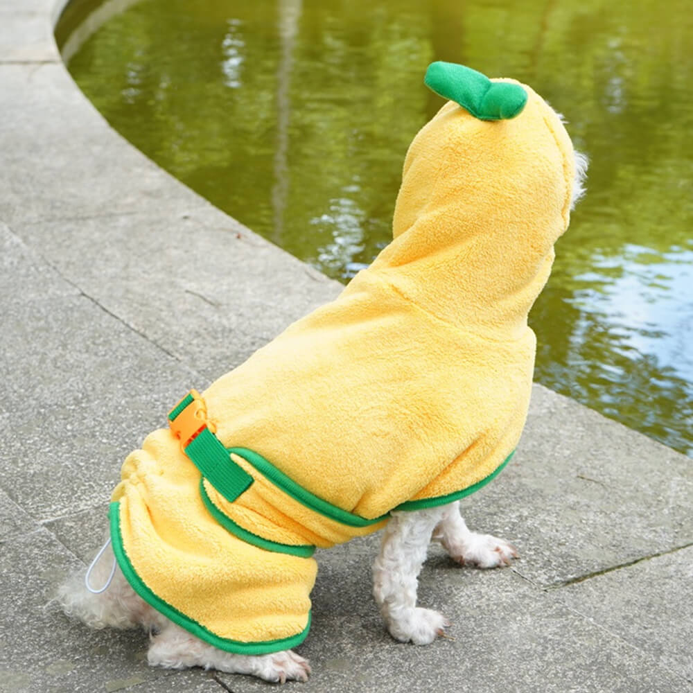 Pumpkin Soft Absorbent Dog Bathrobe Towel