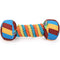 Rainbow Dumbbell Interactive Squeaky Durable Rope Dog Toy