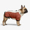 Retro Color-Block Fleece-Lined Warm Dog Coat with Leash Buckle