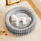 Round Plush Comfort Dog Bed With Raised Sides - Cuddling Bed