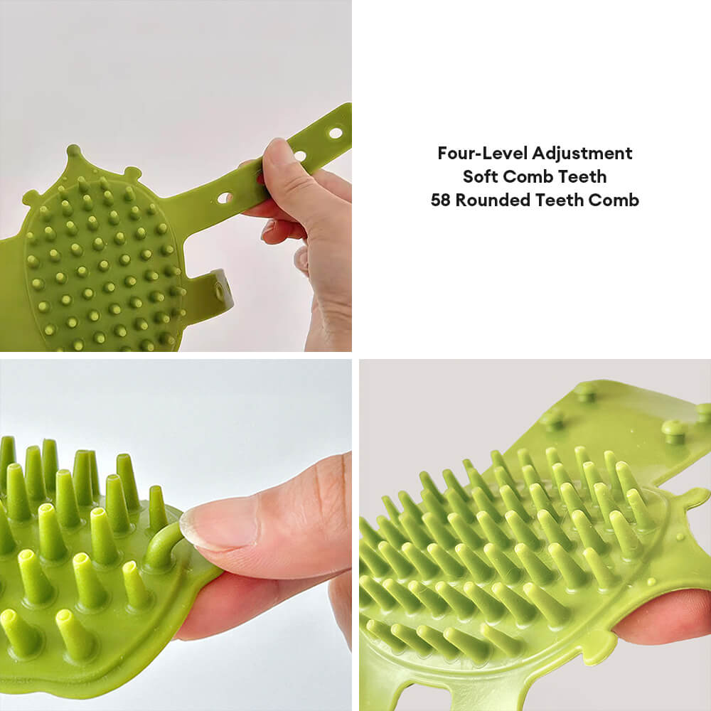 Rubber Table Leg Pet Self-Grooming Scratch Massager Brush