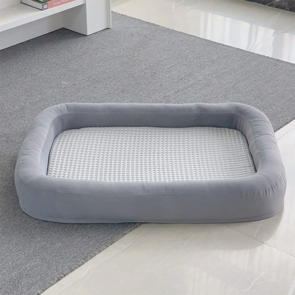 Soft Cooling Reversible Washable All-Season Oval Dog Bed