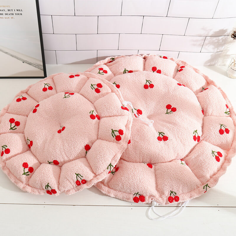 Soft Drawstring Design Fruit-Themed Cat Bed