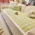 Soft Faux Rabbit Plush Thick Skin-Friendly Non-Slip Sofa Cover