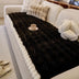 Soft Faux Rabbit Plush Thick Skin-Friendly Non-Slip Sofa Cover