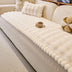 Soft Faux Rabbit Plush Thick Skin-Friendly Non-Slip Sofa Cover