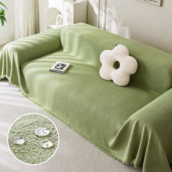 Soft Water-resistant Teddy Plush Throw Sofa Cover