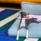 Canapé-lit multifonctionnel spacieux et pliable en denim pour chien et chat
